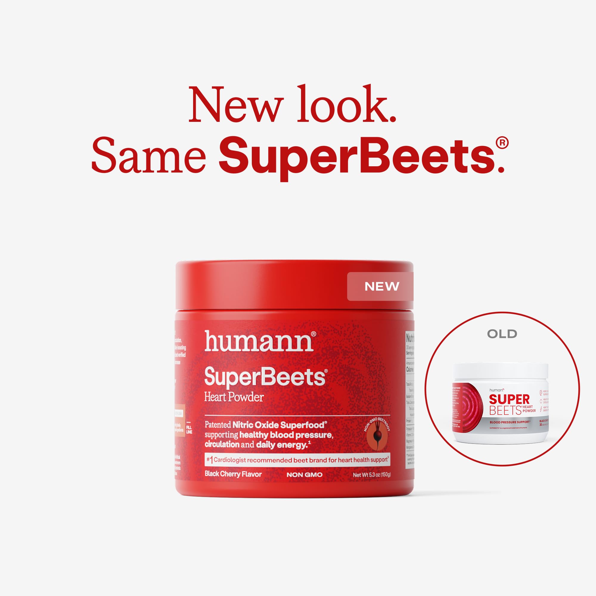 Humann SuperBeets beet root powder pour shows texture for nitric oxide support