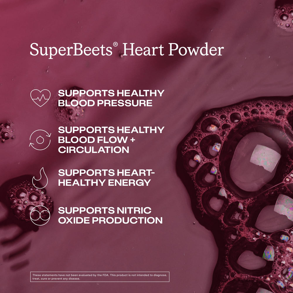 Humann SuperBeets scoop with tub ready to mix for daily energy