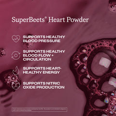 Humann SuperBeets scoop with tub ready to mix for daily energy