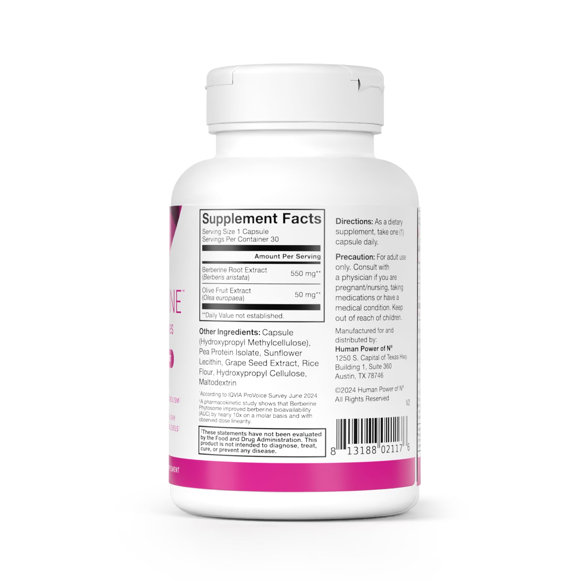 Humann SuperBerine product shot with serving suggestion on a morning routine.