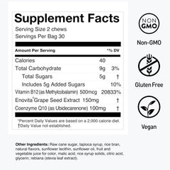 Humann SuperGrapes Chews with CoQ10 close-up convenient wellness bite