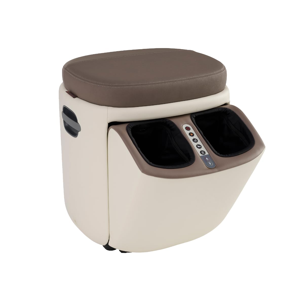 Human Touch Reveal foot massager ottoman targets reflexology for tired feet.