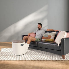 Human Touch Reveal ottoman design adds style to recovery sessions.