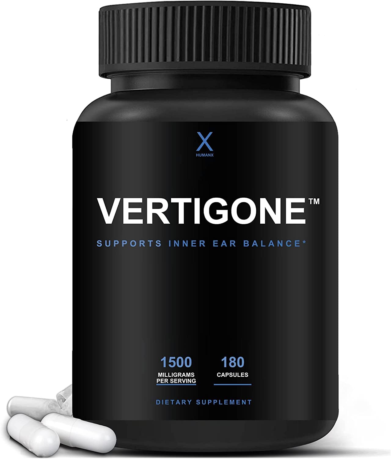 HUMANX VertiGone bottle front suggesting vertigo relief support