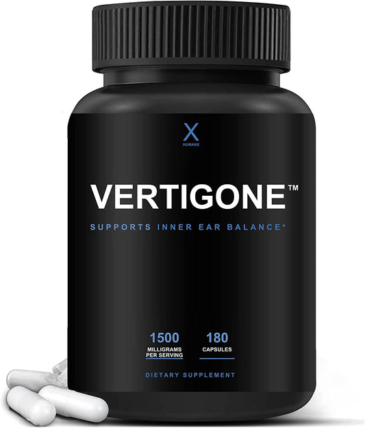 HUMANX VertiGone bottle front suggesting vertigo relief support