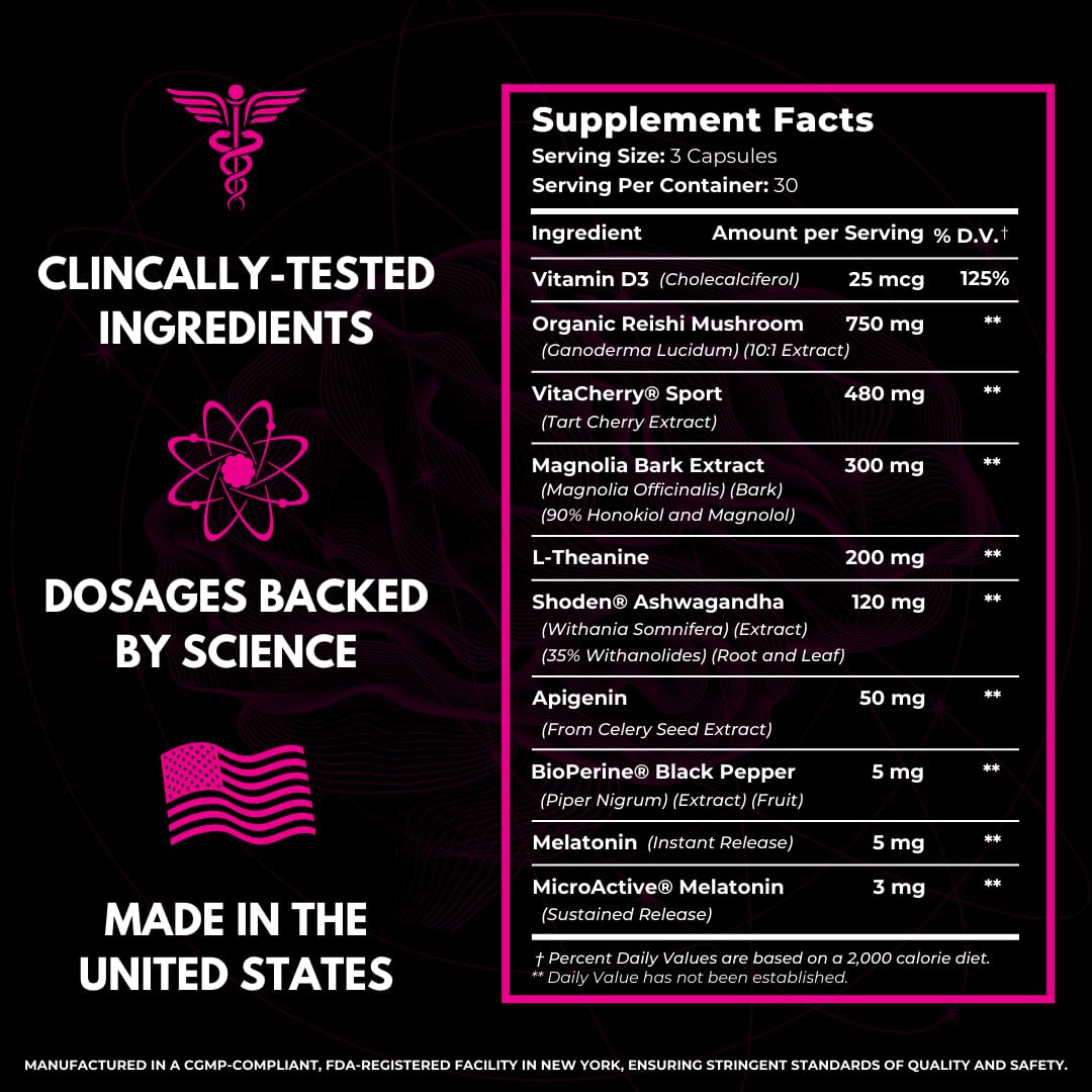 Humbleroots Performance Sleep reishi mushroom closeup signals immune-supportive rest.