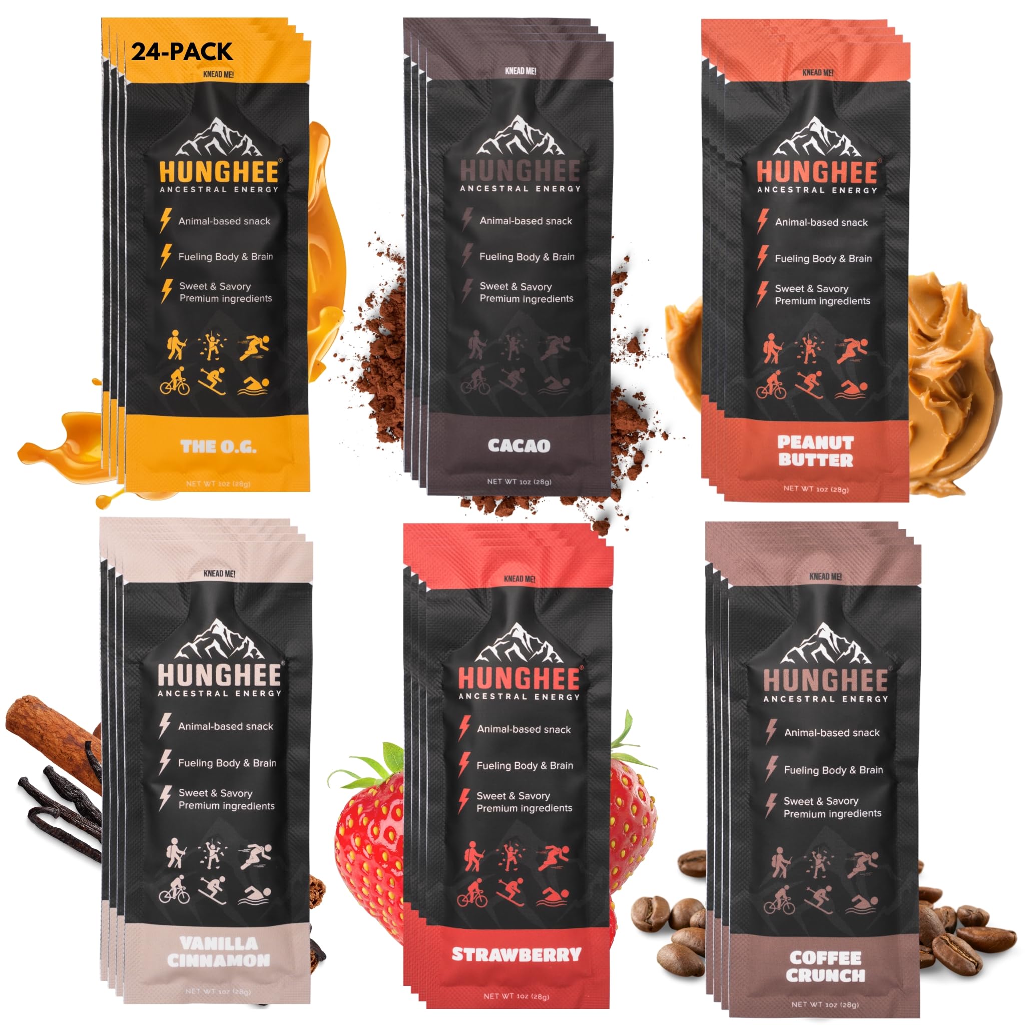 Hunghee Ancestral Energy bulk pack bundle for on-the-go fuel and outdoor adventures.