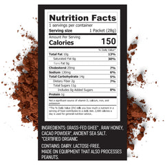 Hunghee Ancestral Energy Cacao Bulk Pack ingredient-jar highlights premium ghee and honey