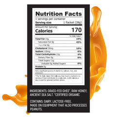 Closeup of Hunghee Ancestral Energy O.G. bulk pack ingredients highlighting ghee and honey blend