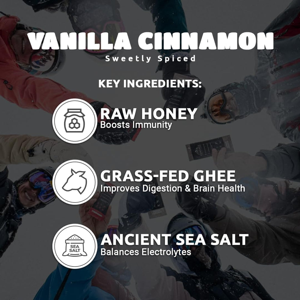 Hunghee vanilla cinnamon pack contents exposure highlights ghee-honey blend