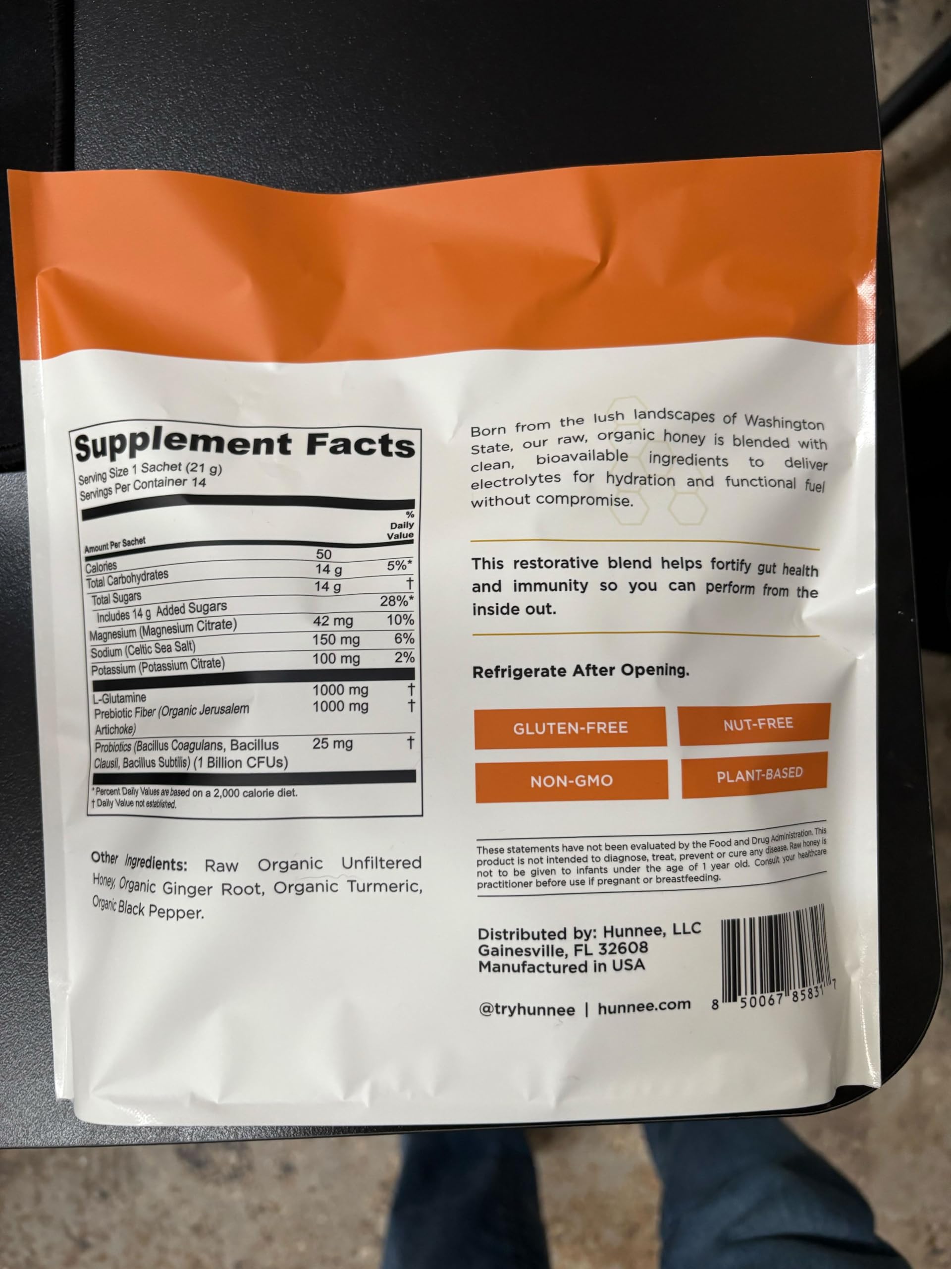 14-sachet pack ready for on-the-go fueling during training.