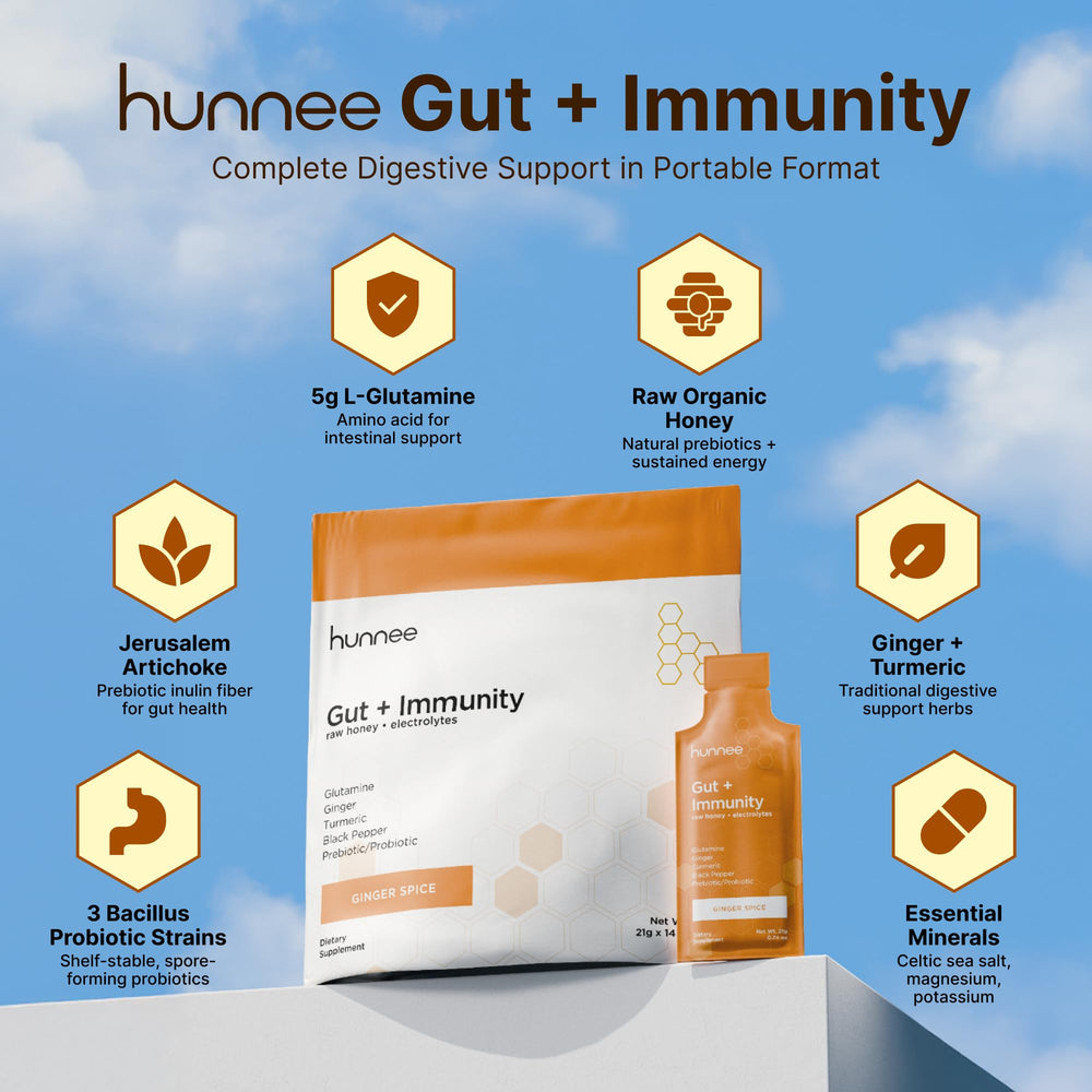 Ginger-turmeric gel pack highlights natural flavor and absorption synergy for workout recovery.