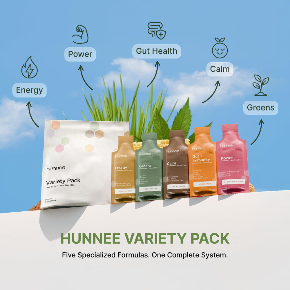 Hunnee H energy formula sachet ready for quick workout boost