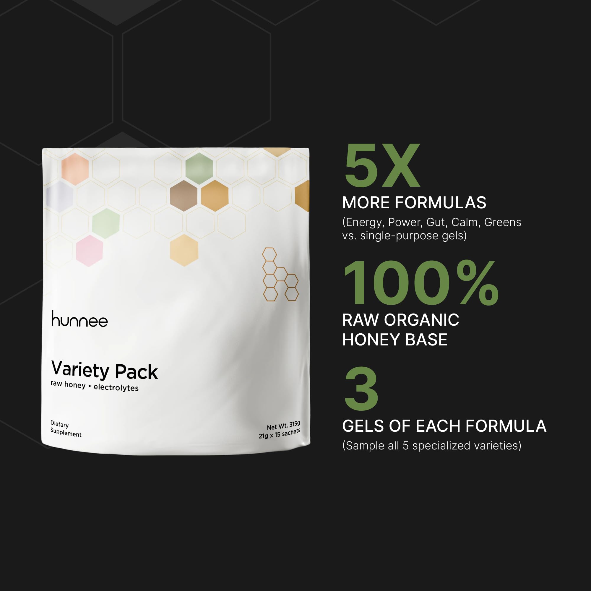 Hunnee H power formula sachet with creatine for strength training