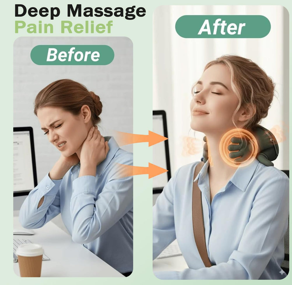 Huprh Neck Massager dual-direction massage and adjustable speed for personalized relief