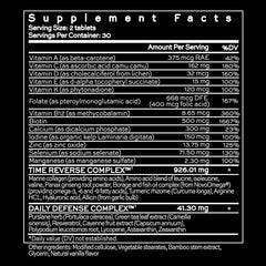 Hush & Hush clinical formula label highlights clean vitamins and antioxidants