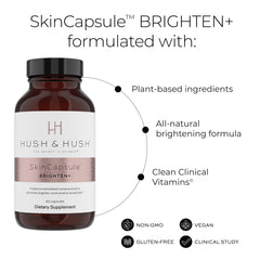 Hush & Hush Brighten packaging box on a clean surface
