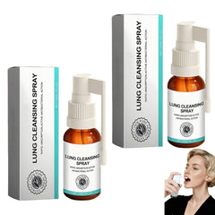 Hushblade organic lung spray bottle ready for quick relief.