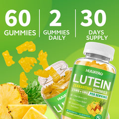 HUUAYAO Lutein Gummies packaging designed for travel.
