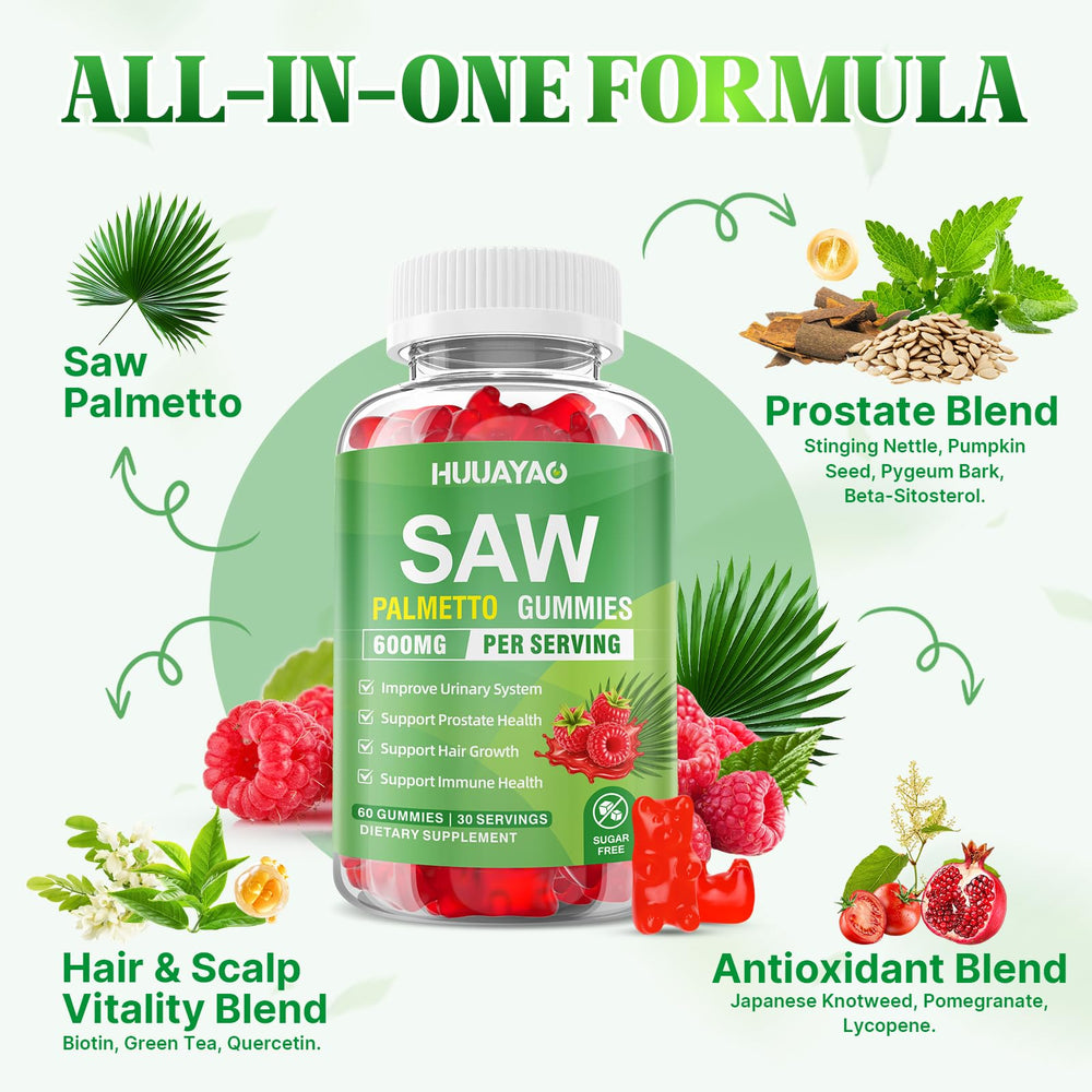 HUUAYAO gummies with biotin for hair and nail support.