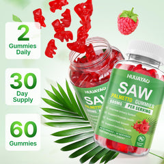 HUUAYAO raspberry-flavored gummy close-up ideal for tasty daily dosing.