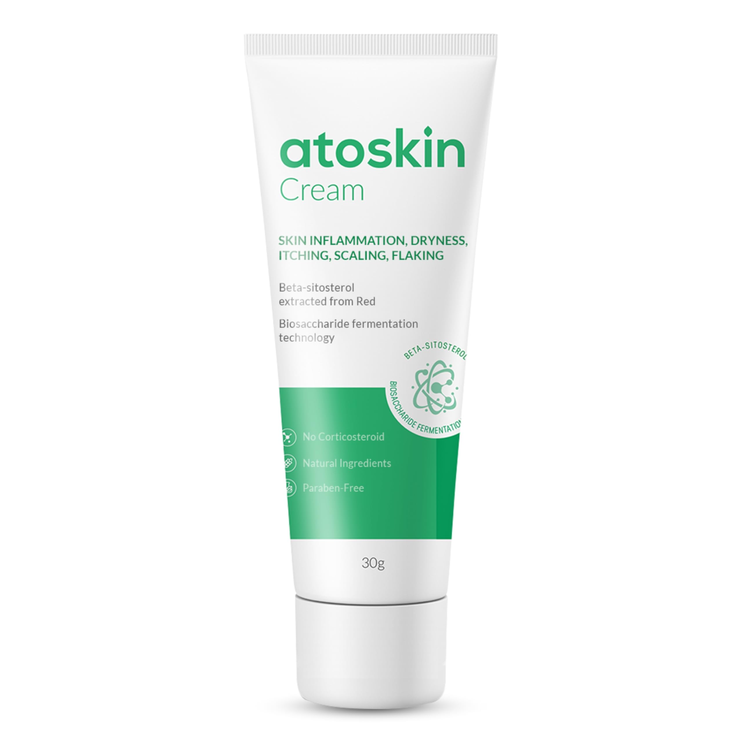 HVSun Atoskin eczema cream bottle for on-the-go relief from irritated skin.