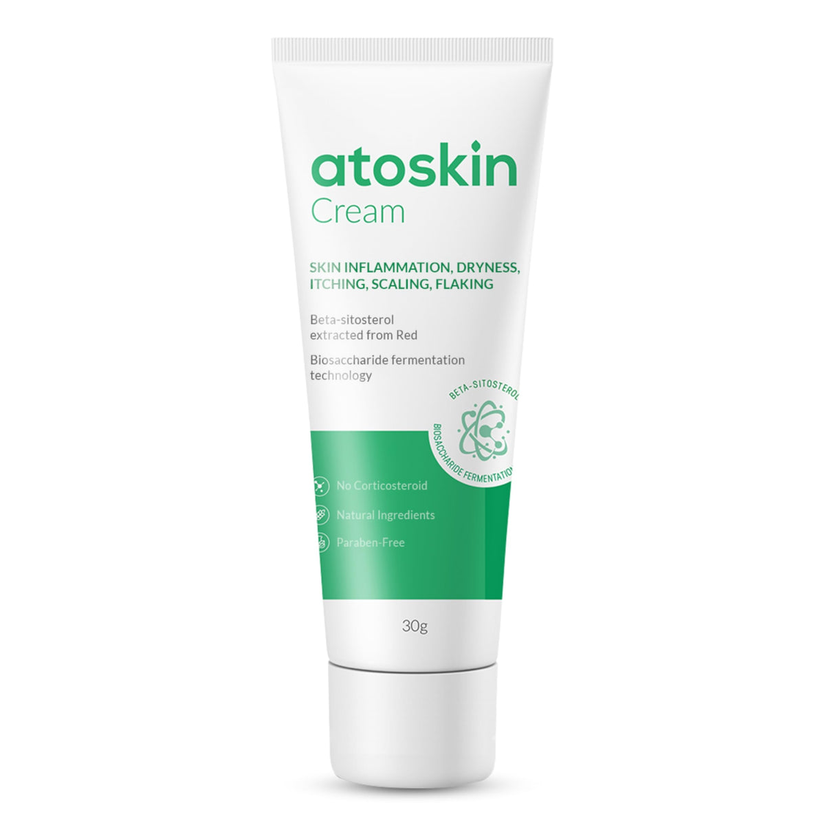 HVSun Atoskin eczema cream bottle for on-the-go relief from irritated skin.