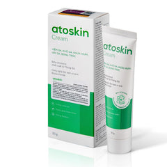 Easy-dispense pump showing controlled application of HVSun Atoskin cream