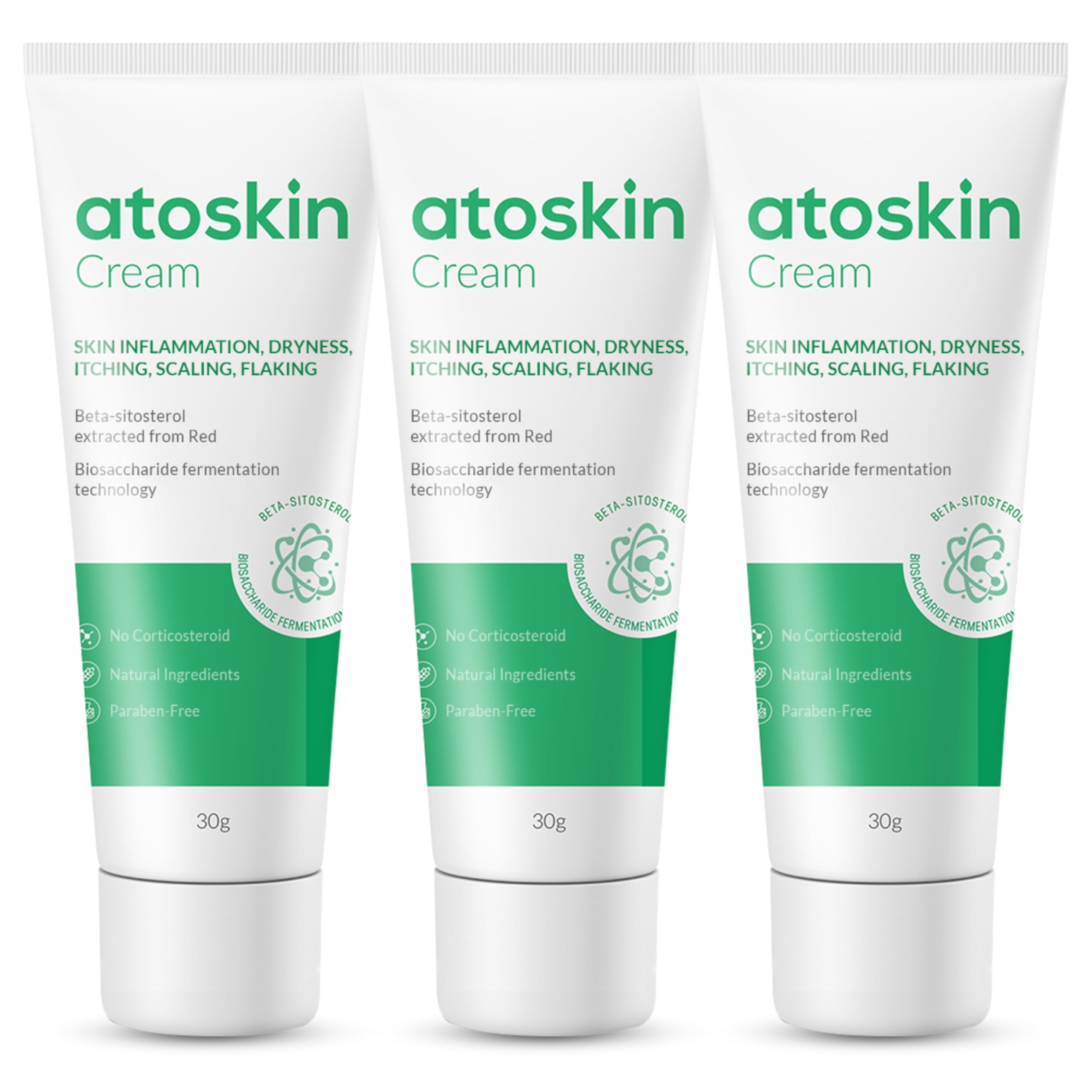 HVSun Atoskin eczema cream tube front for gentle, non-steroidal care