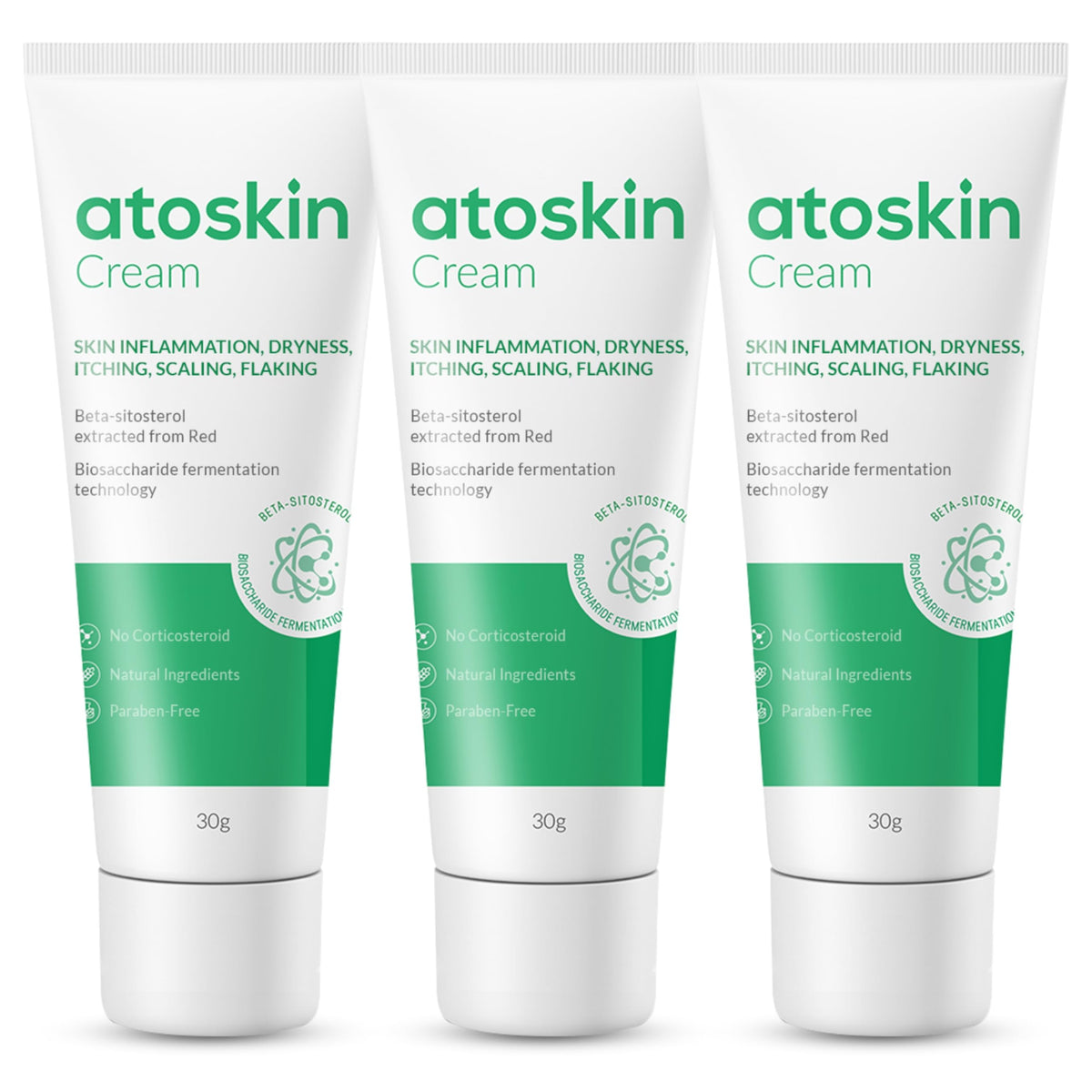 HVSun Atoskin eczema cream tube front for gentle, non-steroidal care