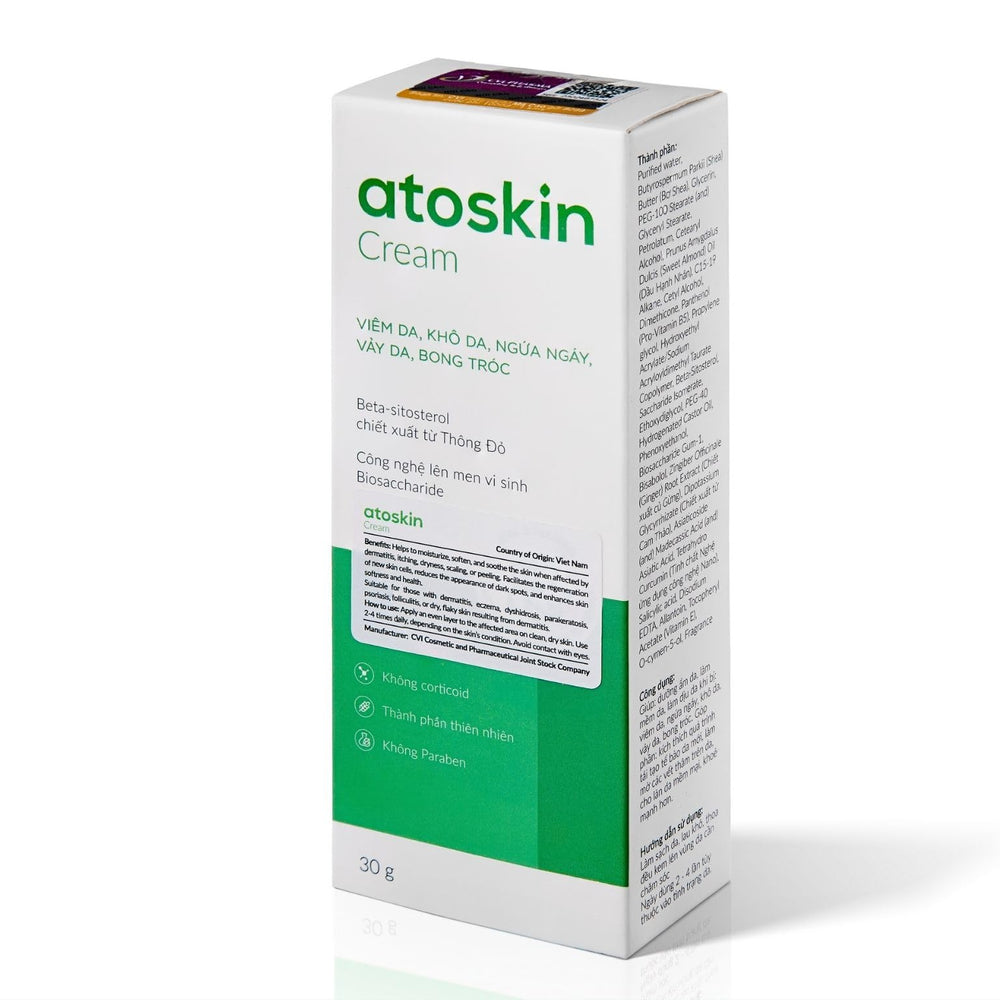 Ingredients highlight of HVSun Atoskin with shea butter and almond oil for hydration