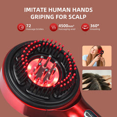 HX HECLX scalp massager with 72 combs for gentle scalp care