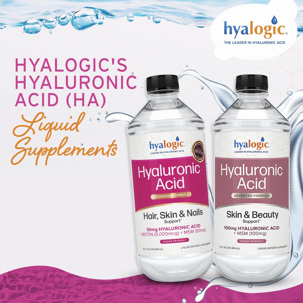 Hyalogic MSM 50 mg label closeup for joints and skin