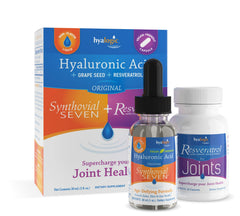 Hyalogic Synthovial Seven liquid bottle supports joint comfort and hydration.