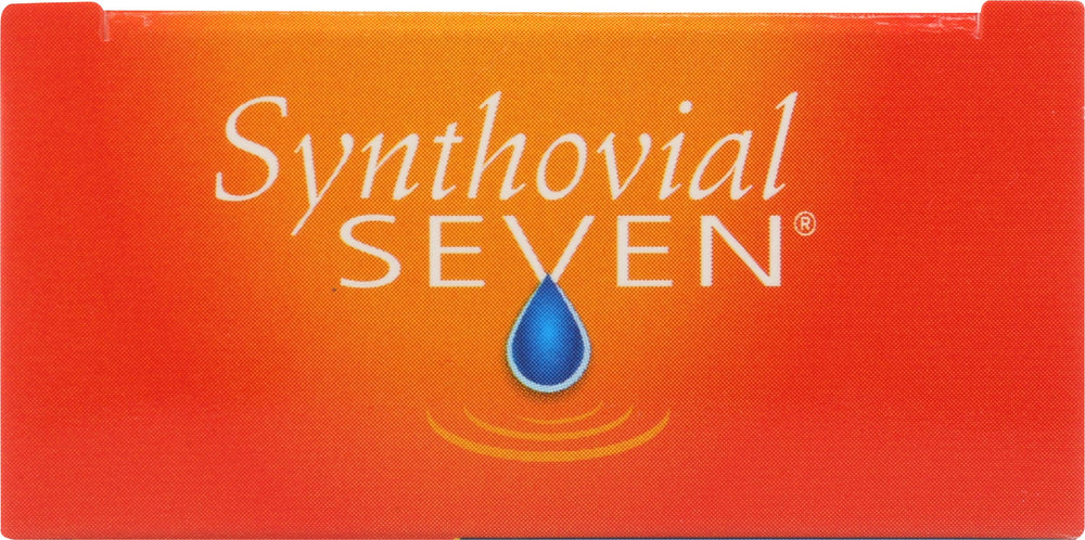 Hyalogic Synthovial Seven packaging box emphasizing vegan origin and product integrity