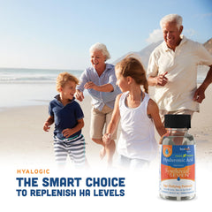 Hyalogic Synthovial Seven vegan gluten-free icon emphasizing clean hydration support.