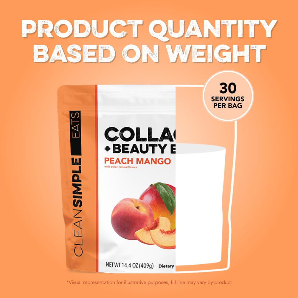 Close-up of label highlighting hyaluronic acid in Clean Simple Eats blend