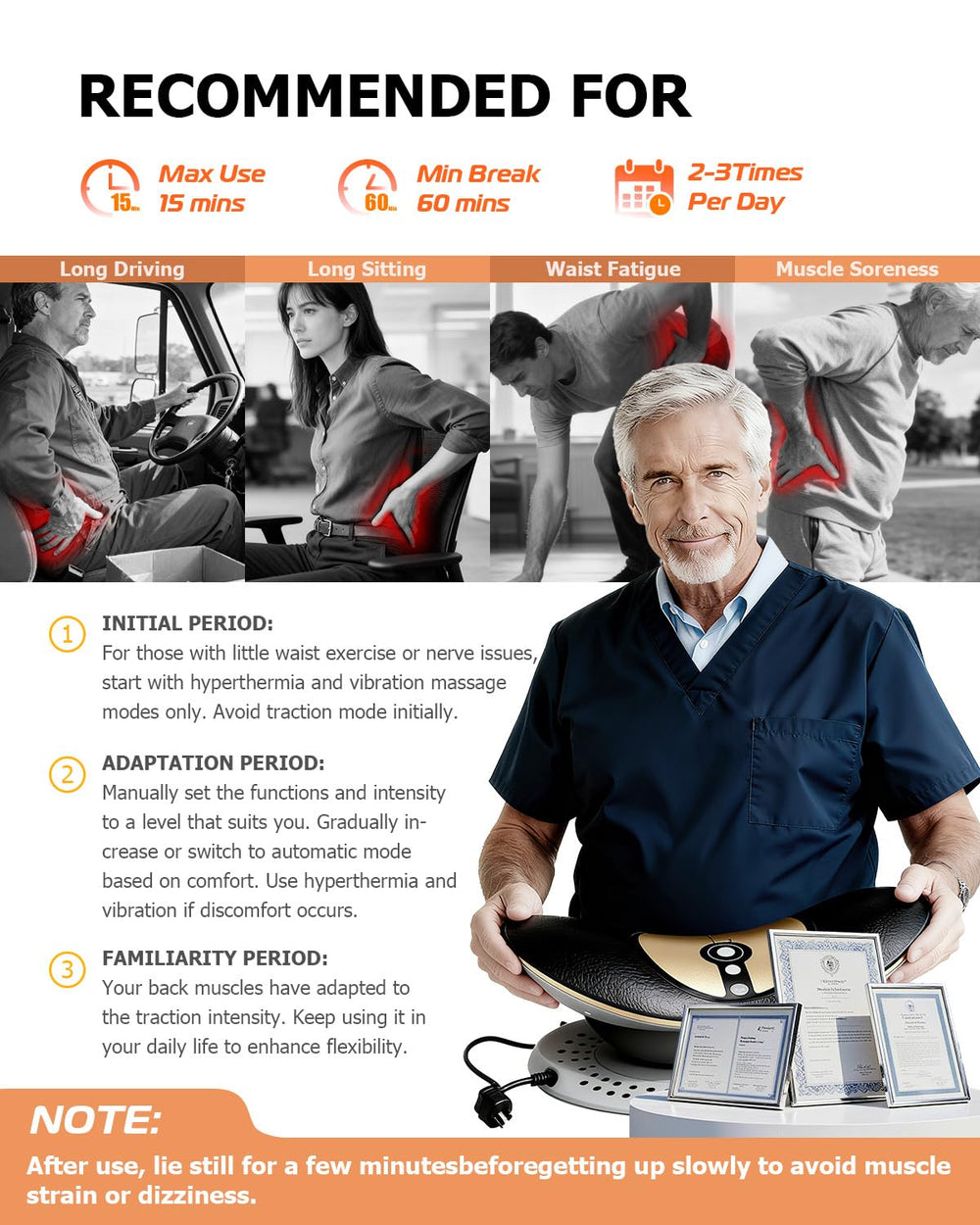 Hybodies dual automatic modes for convenient hands-free operation.