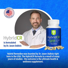1-month supply box of HybridCR signals a pharmacist-formulated immune solution.