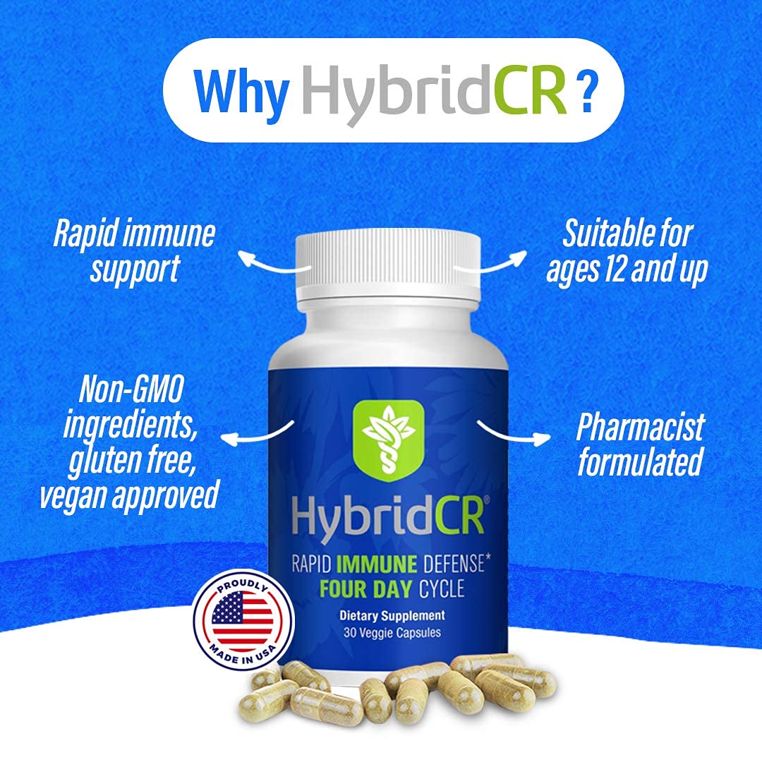 Zinc and selenium capsules from HybridCR highlight mineral support for immune defenses.