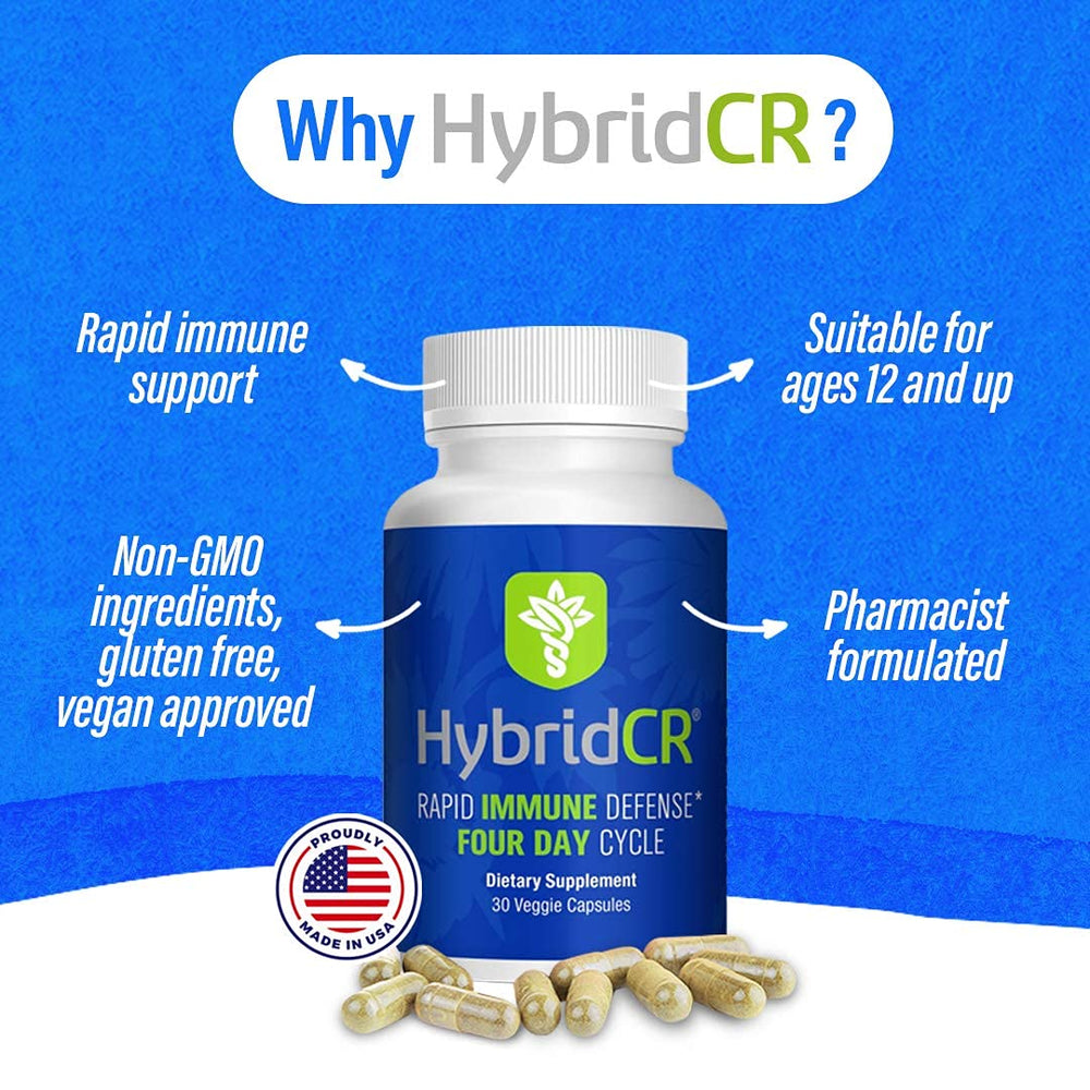 Zinc and selenium capsules from HybridCR highlight mineral support for immune defenses.