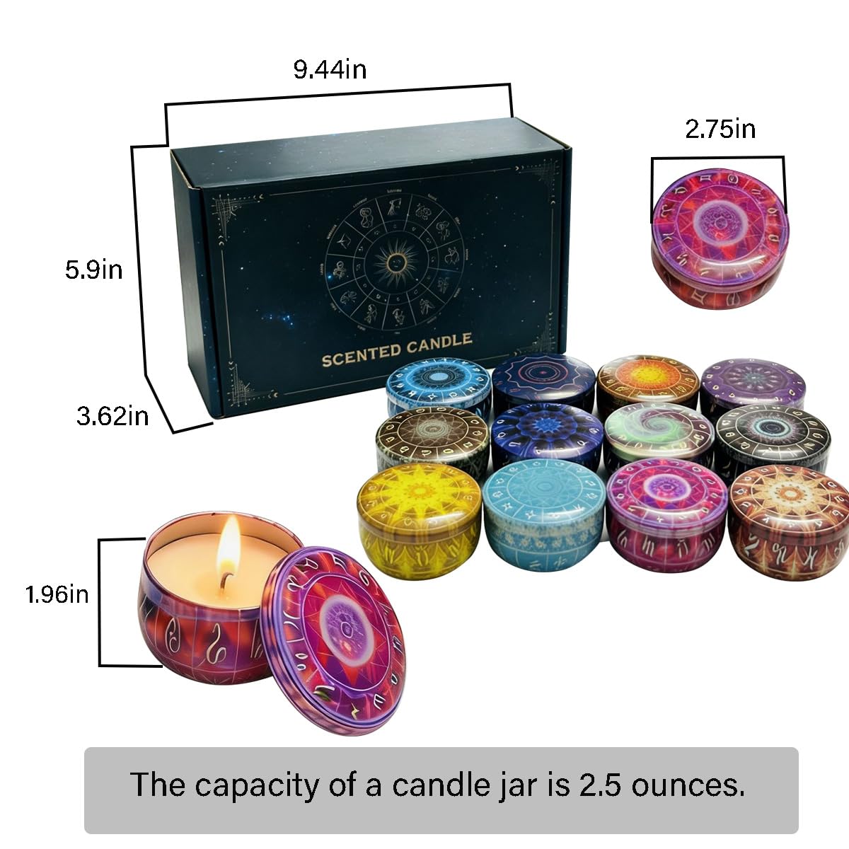 HYCSC soy wax candles burn clean with lead-free wicks.