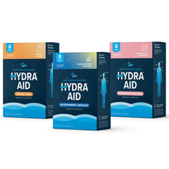 HYDRA AID bundle with three flavors for everyday hydration