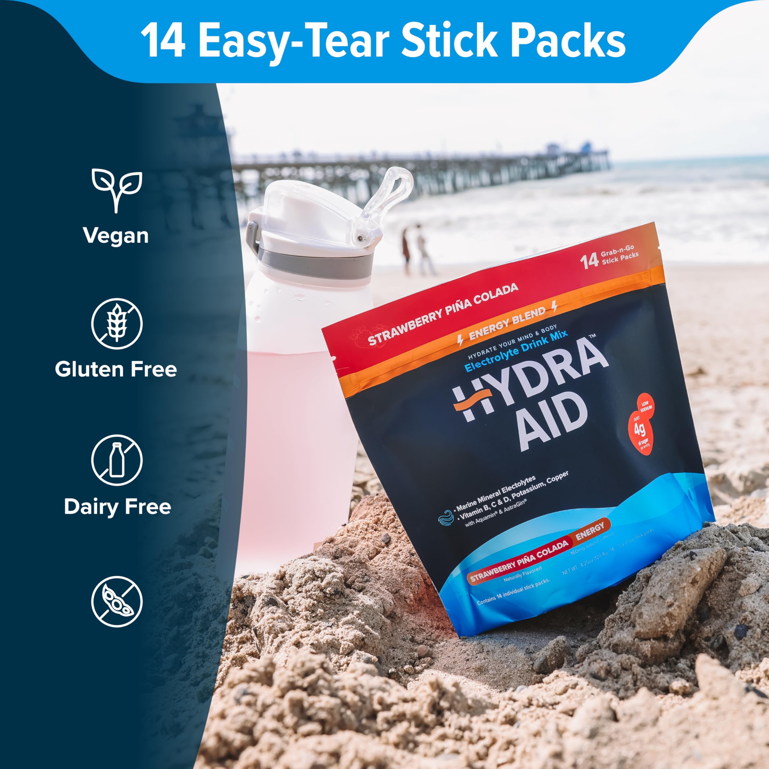HYDRA AID gym bottle setup for workouts and recovery.
