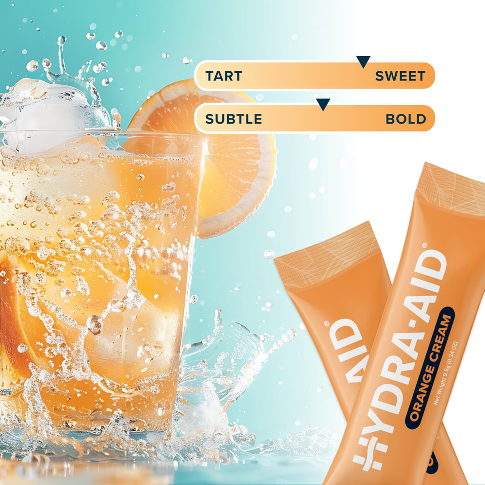 HYDRA AID sticks in travel bag for on-the-go hydration during workouts or travel