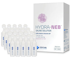 Hydra-Neb 2.5ml ampoules for quick, hygienic nasal or eye cleansing.