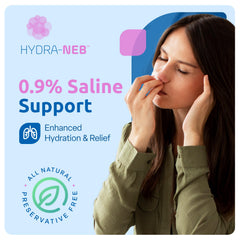 Hydra-Neb box of 20-count ampoules keeps a ready supply for travel and home.