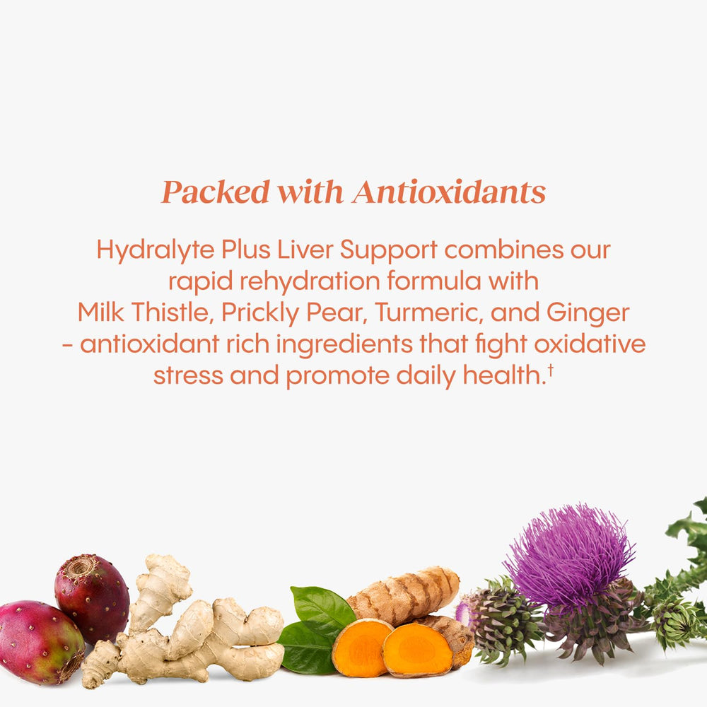 HydraLyte Blood Orange Ginger powder dissolving in water for refreshing flavor.
