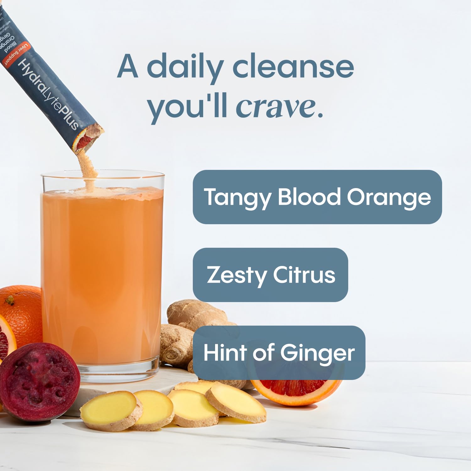 Hydralyte Liver Support ingredients prickly pear visible in blend.