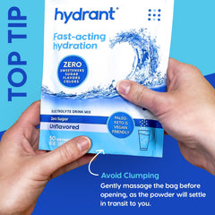 HYDRANT mix in bottle with 8-16 oz water for customizable taste